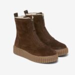 Lined Ankle Boot With a Front zip